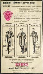 Herko Yünlü Kumaşları - Gazete dergi reklamları