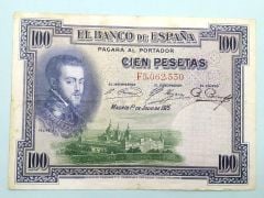 İspanya 100 Pesetas 1925 - Nümismatik