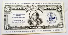 The European Paper Money Bourse - Stikır reklam / Şaka, reklam paraları