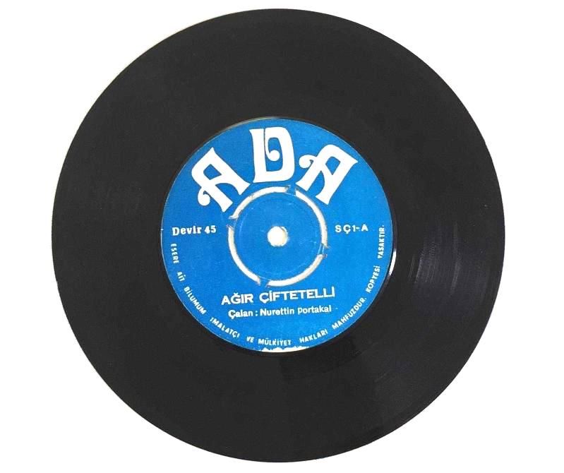 Ağır Çiftetelli - Ortaköy Ve Konyalı / Nurettin Portakal - 45'lik plak