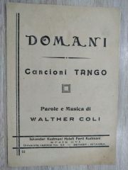 Domani / Cancioni tango  - Nota