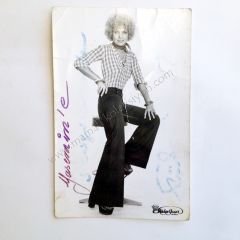 Füsün ÖNAL İmzalı Fotokart Müzik dünyası - Kartpostal