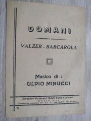 Domani / Valzer Barcarola - Nota