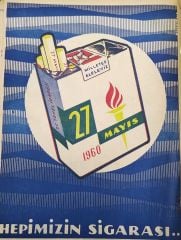 27 Mayıs 1960 Hepimizin sigarası - Tekel / Dergi, gazete reklamı - Efemera