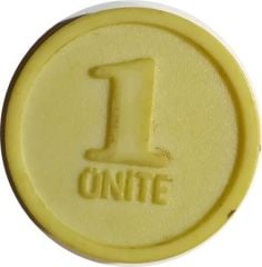 1 Ünite / Ünite dergisi, plastik jeton - Jeton