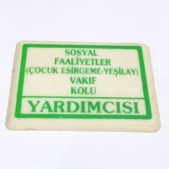 Sosyal faaliyetler Çocuk esirgeme - Yeşilay vakıf kolu yardımcısı - Rozet
