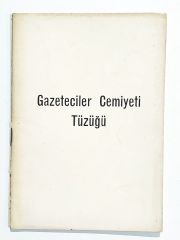Gazeteciler Cemiyeti Tüzüğü