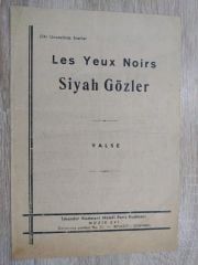 Les yeux noirs / Siyah gözler - Nota