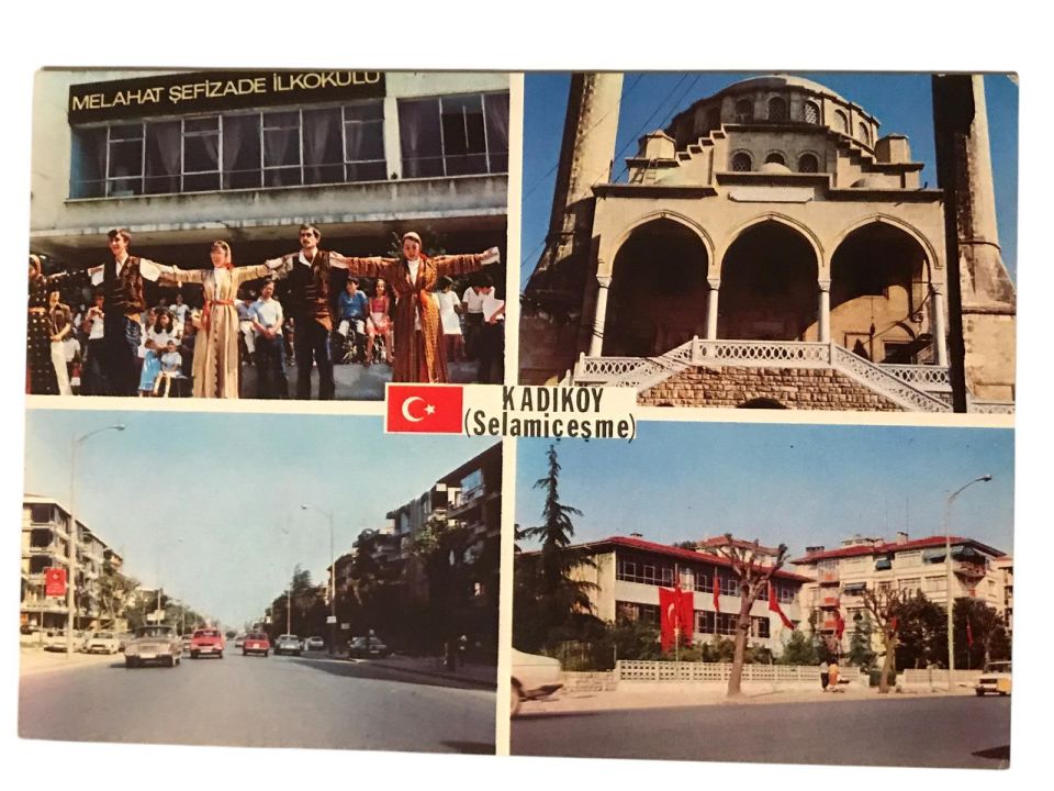 Kadıköy Selamiçeşme'den görünüşler - 1970'li yıllara ait kartpostal / Arkası yazısız