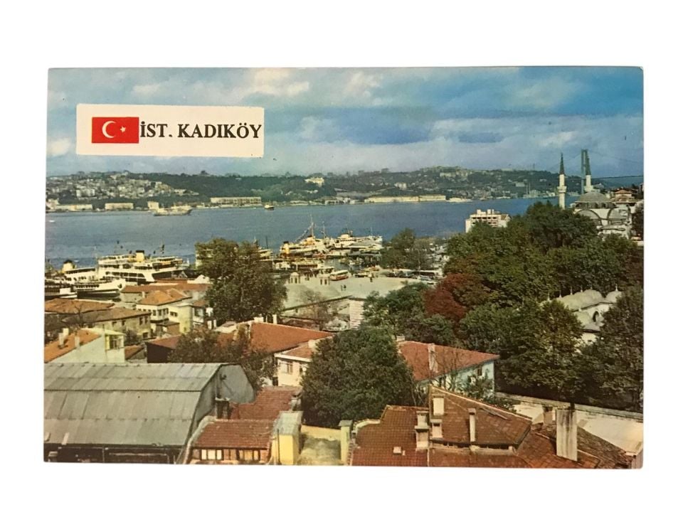 KADIKÖY Kentten genel görünüm - 1970'li yıllara ait kartpostal / Arkası yazısız