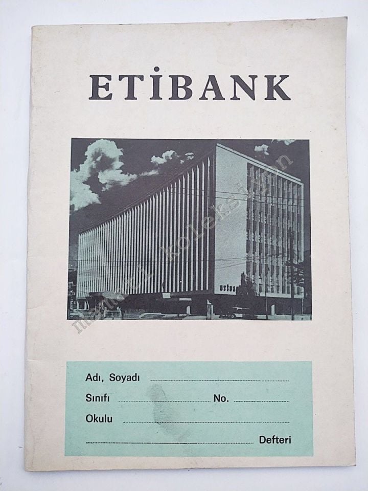 Etibank - İçi yazılı defter