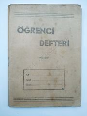 İçerisinde tıp notları olan Öğrenci defteri