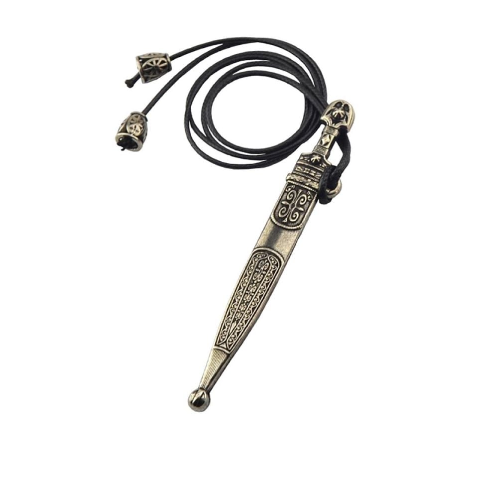 Adige Bayrak ve Kama - İpli Kolye