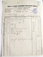 Moiz ve Yusuf ALBUKREK Kollektif Şirketi - Fatura
