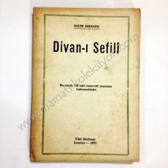 Divan - ı Sefili Yerli Şairler 150 adet tasavvufi manzume - Kitap