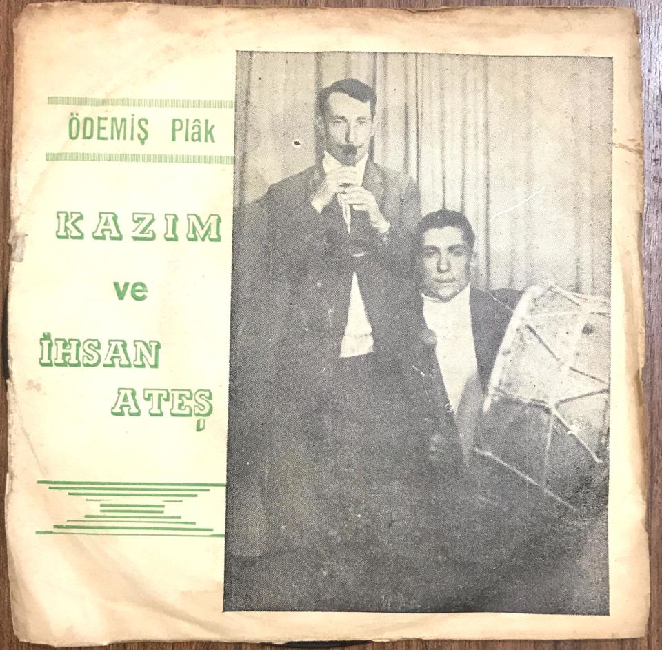 Taksim - Kurt oldu yedi beni / Kazım ve İhsan ATEŞ - Ödemiş Plak / 45'lik plak