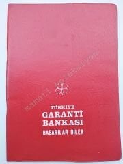 Türkiye Garanti Bankası - Kırmızı Kaplı Defter