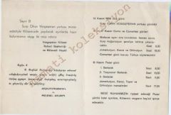 Surp Ohan Vosgeperan Kilisesi yortu davetiyesi 1956 - Efemera