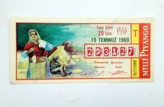 19 Temmuz 1969 Tam bilet - Milli Piyango - Efemera