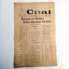 Ünal gazetesi, 30 - Eylül 1936, Sayı:348 Malatya - Efemera