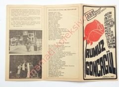 AST - Ankara Sanat Tiyatrosu, Rumuz Goncagül - Broşür Rutkay AZİZ, Meral NİRON, Orhan TAYLAN - Efemera