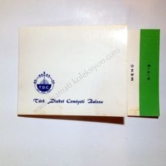 Türk diabet cemiyeti balosu - Menülü davetiye - Efemera