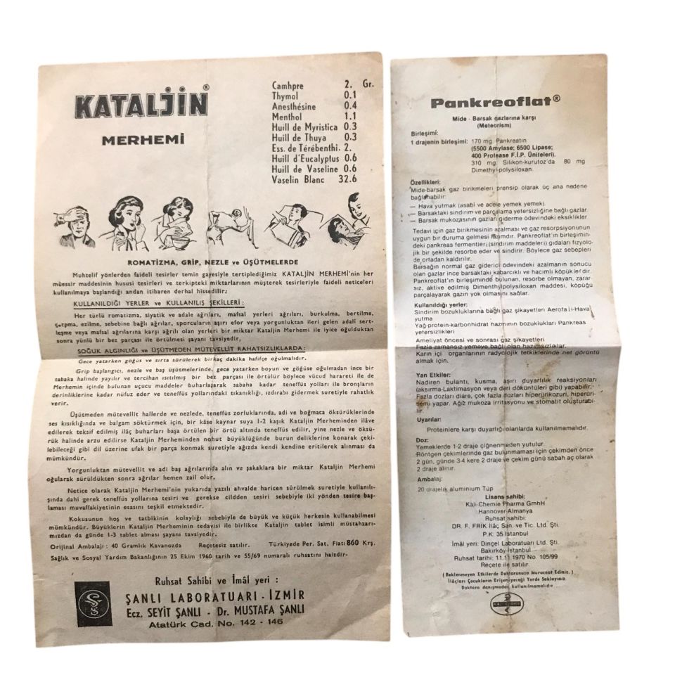Pankreoflat, Kataljin - 2 adet reçete