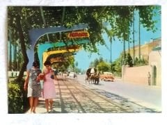 Mersin Atatürk caddesi / Akbank reklamlı - Kartpostal