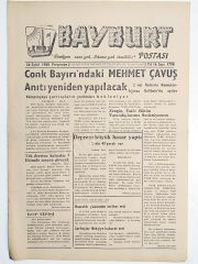 Bayburt Postası 26 Eylül 1968 - Gazete