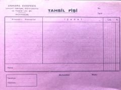 Ankara Ekspres - Umumi Nakliyat / Tahsil fişi
