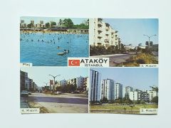 Ataköy'den dört görünüş - Kartpostal