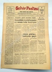 Şehir Postası gazetesi, 8 Temmuz 1971 Sayı:265 Tekirdağ - Efemera