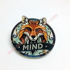 Mind Tilki  - Rozet / Hayvan sever dostlarınıza şık bir hediye