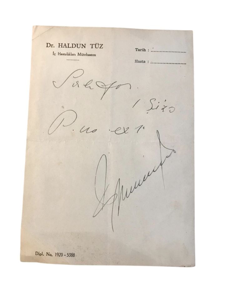 Doktor Haldun TÜZ - Reçete