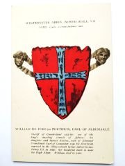 Westminster Abbey North Aisle VII Arms - Kartpostal