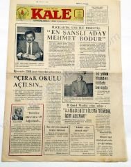 Kale günlük Siyasi yöre gazetesi, 10 Şubat 1989 Kırıkkale - Efemera