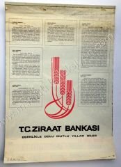 Ziraat Bankası 1976 takvim Banka - Sigorta efemeraları
