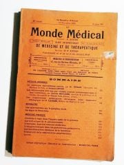 Le Monde Medical / De Medecine et de therapeutique 4 Novembre 1938 - Dergi