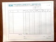 Ocak Kitap Dağıtım Fatura - Efemera