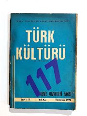 Türk Kültürü Sayı:117 - 1972 - Dergi