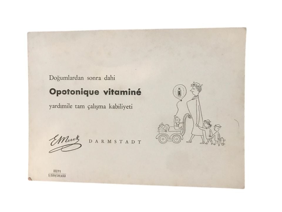 Opotonique vitamine - EMerck / Kurutma kağıdı