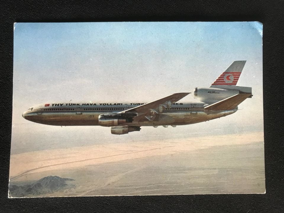 THY Türk Hava Yolları DC10 - Kartpostal