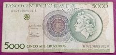 5000 Cruzeiros Brasil 1990  - Nümismatik