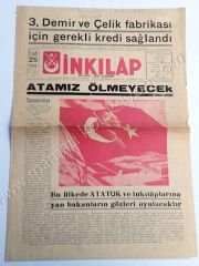 İnkılap - İstanbul Ege gazetesi, 25 Aralık 1960 27 mayıs - Efemera