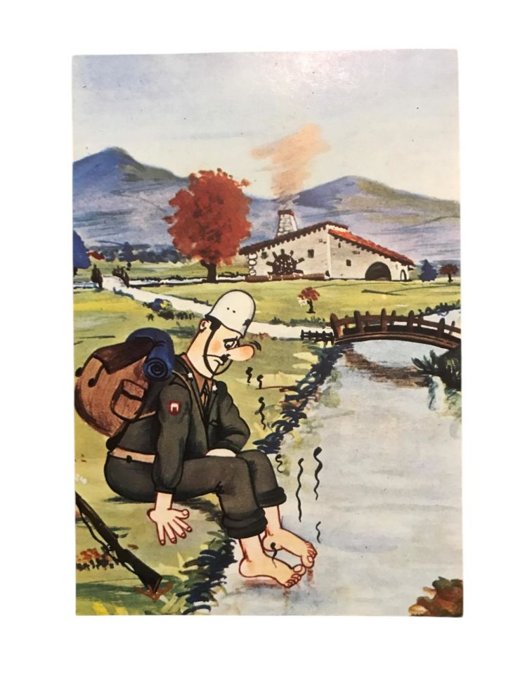 1970'li yıllara ait asker kartpostalı / Arkası yazısız