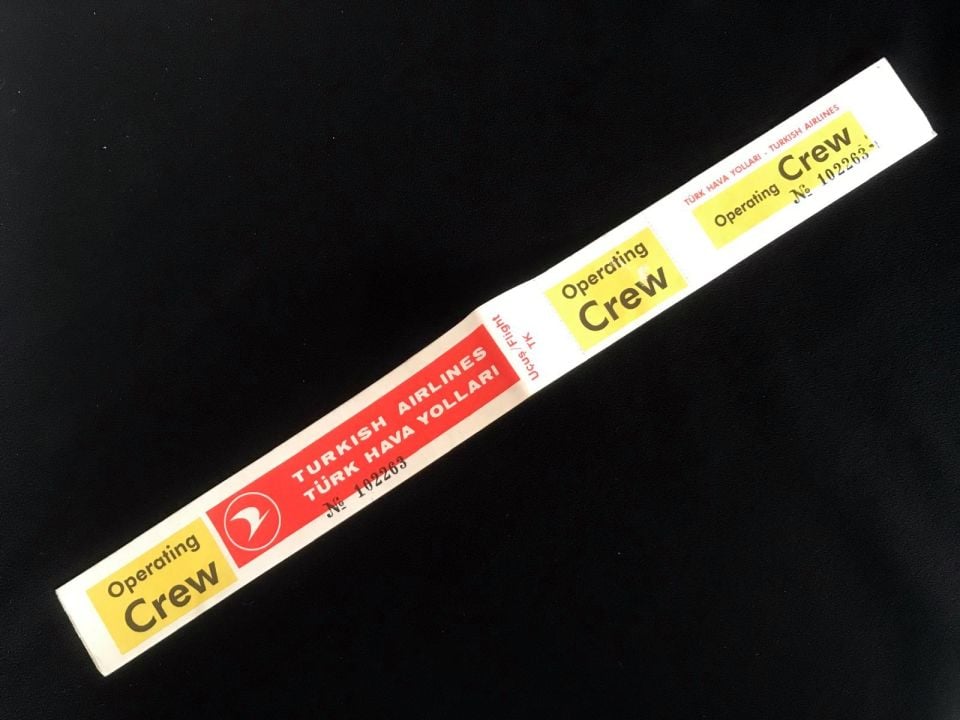 THY Türk Hava Yolları Operating Crew - Etiket