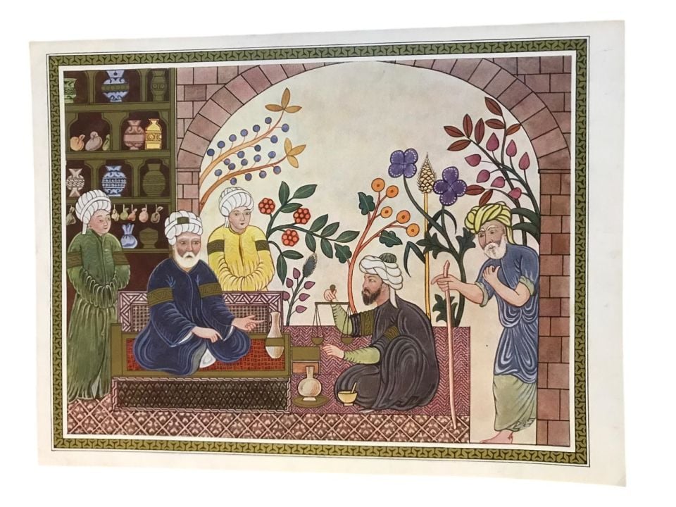 Hekim minyatürlü ilaç tanıtım - Geigy