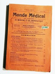 Le Monde Medical / De Medecine et de therapeutique 1 Avril 1936 - Dergi