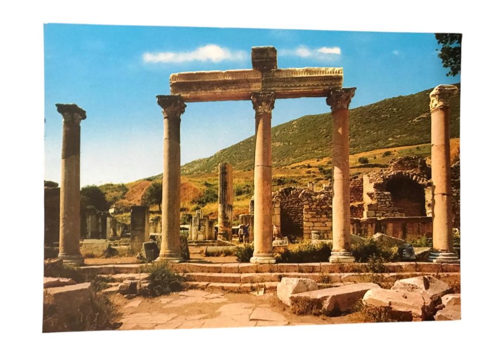 Agora pazar Yeri EFES - 1970'li yıllara ait kartpostal / Arkası yazısız