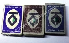 Kav emniyet kibritleri, 3 adet